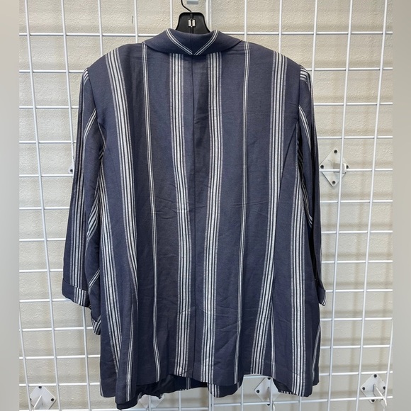 Lane Bryant Blue Linen Blend Blazer - New - Size 26 - Picture 6 of 7